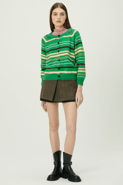 storets.com Naomi Striped Knit Cardigan
