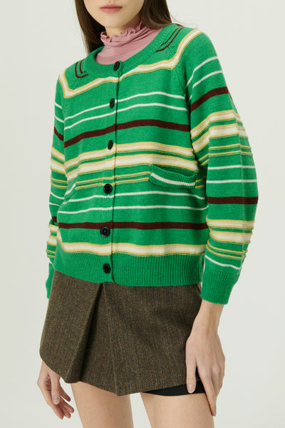 storets.com Naomi Striped Knit Cardigan