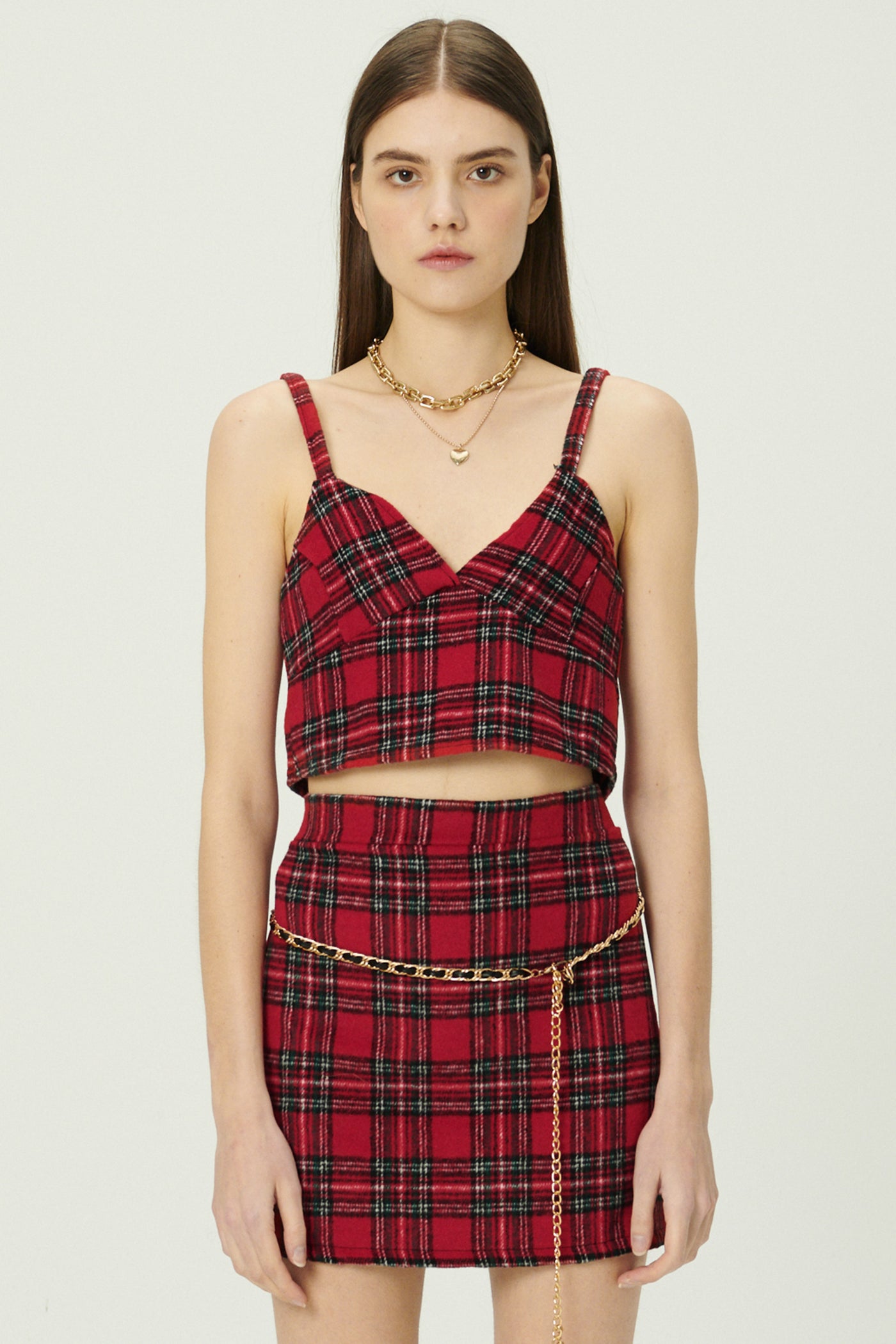 storets.com Jasper Sleeveless Cami Top in Plaid