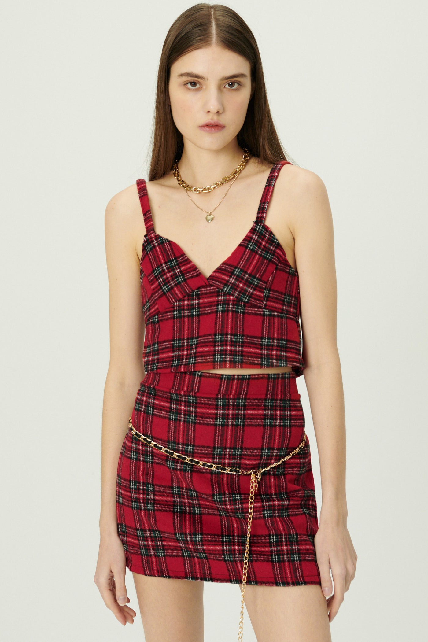 storets.com Jasper Sleeveless Cami Top in Plaid