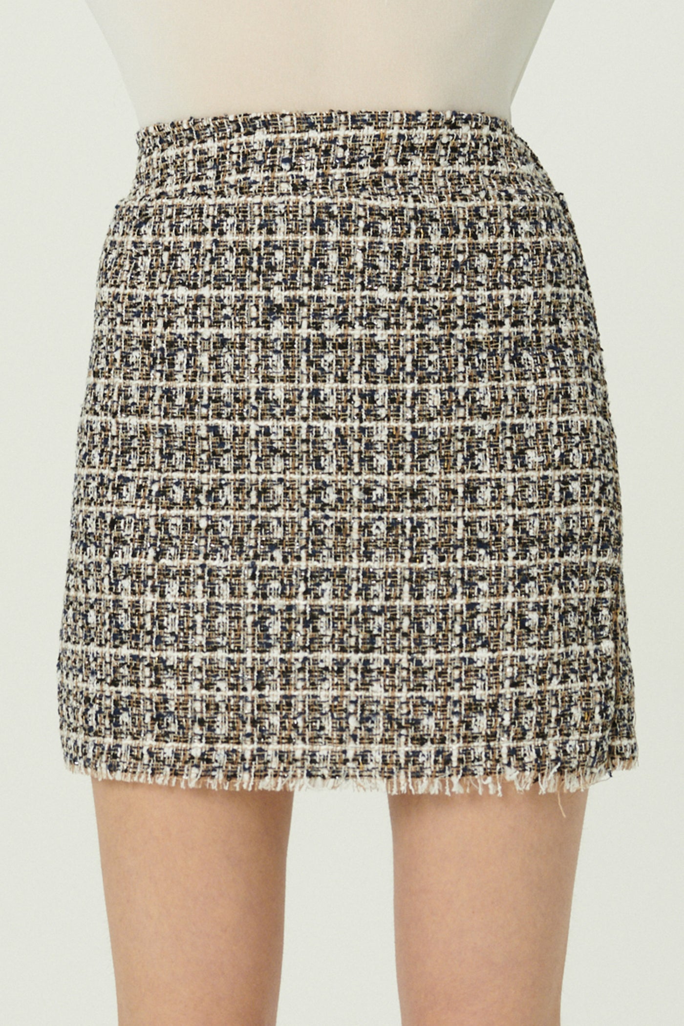 storets.com Diana Frayed Tweed Skirt