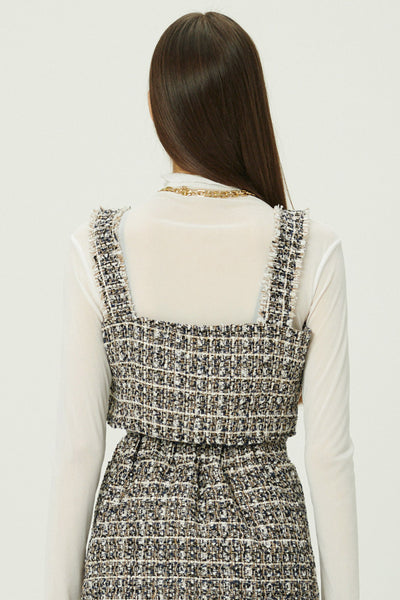 storets.com Diana Tweed Crop Top