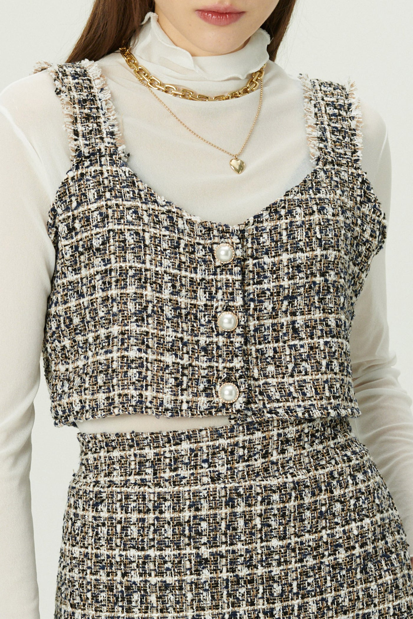 storets.com Diana Tweed Crop Top