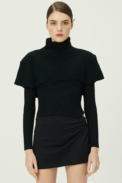 storets.com Marga Mockneck Sweater Cape