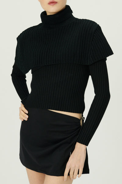 storets.com Marga Mockneck Sweater Cape