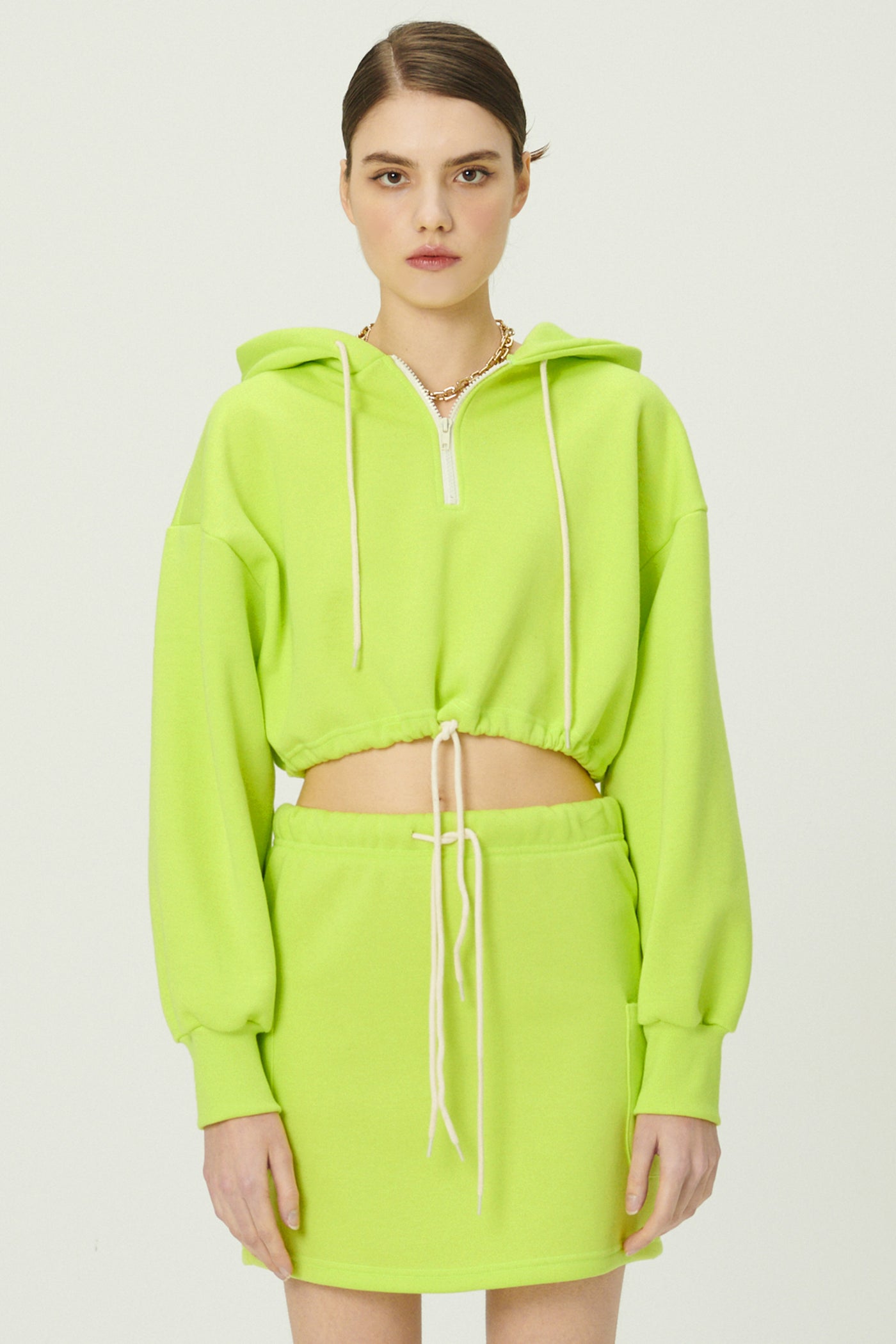 storets.com Erica Half Zip Crop Hoodie