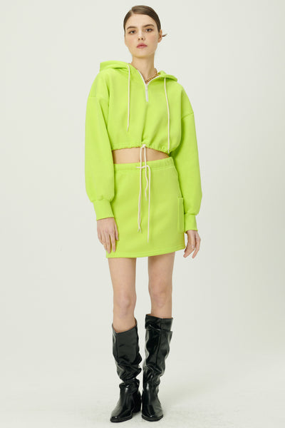 storets.com Erica Half Zip Crop Hoodie