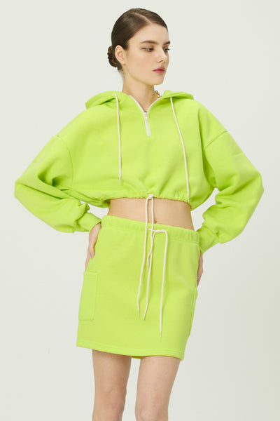 storets.com Erica Half Zip Crop Hoodie
