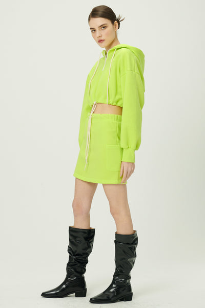 storets.com Erica Half Zip Crop Hoodie