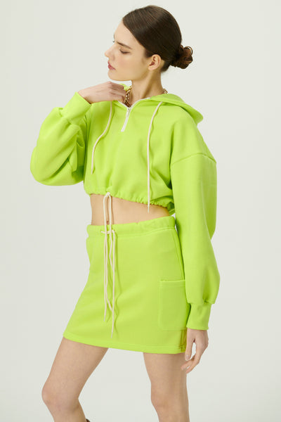 storets.com Erica Half Zip Crop Hoodie