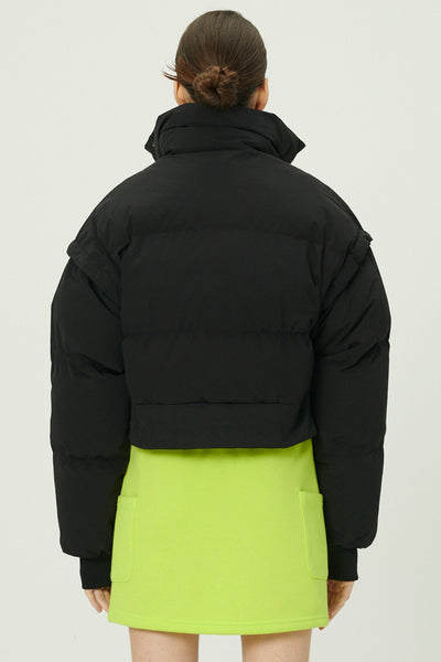 storets.com Cynlee Two-way Puffer Crop Jacket