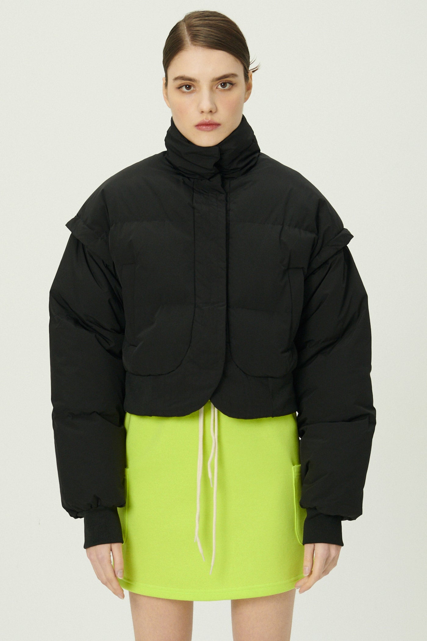 storets.com Cynlee Two-way Puffer Crop Jacket