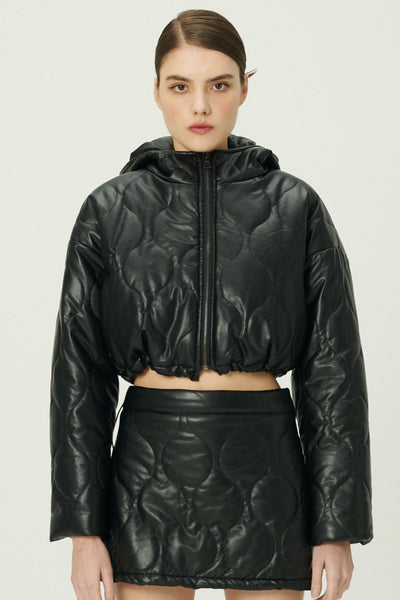 storets.com Anina Pleather Quilted Jacket