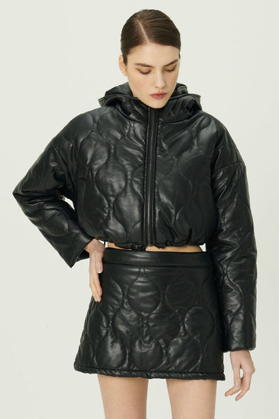 storets.com Anina Pleather Quilted Jacket
