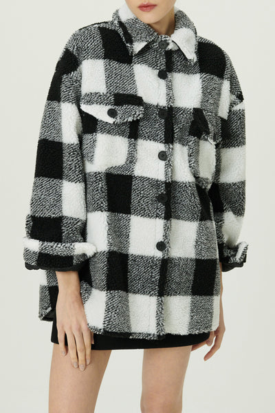 storets.com Taylor Checkerboard Teddy Shacket