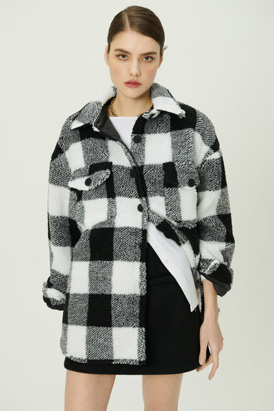 storets.com Taylor Checkerboard Teddy Shacket
