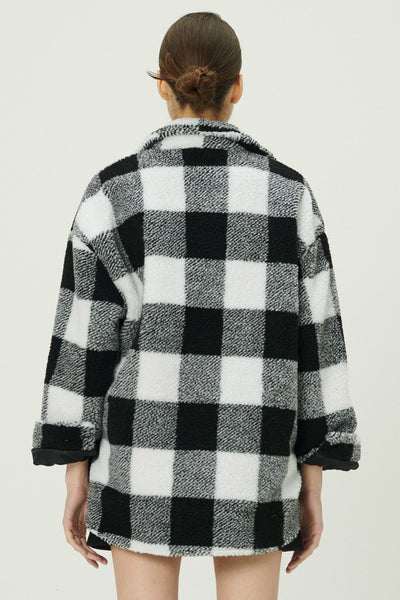 storets.com Taylor Checkerboard Teddy Shacket
