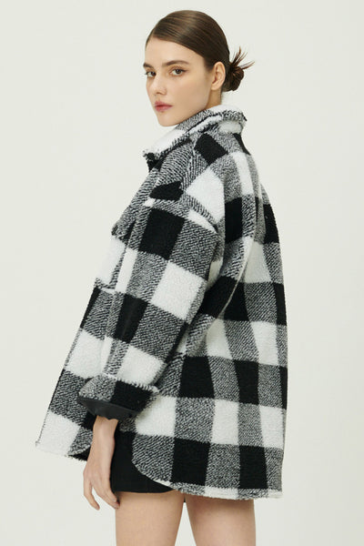 storets.com Taylor Checkerboard Teddy Shacket
