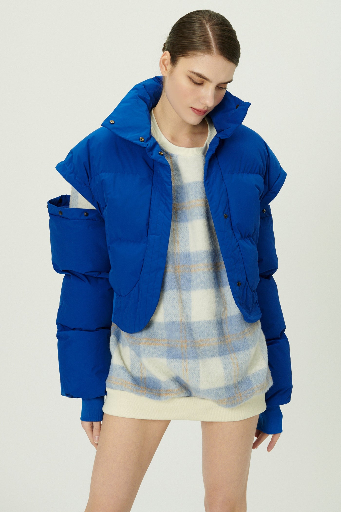 storets.com Cynlee Two-way Puffer Crop Jacket