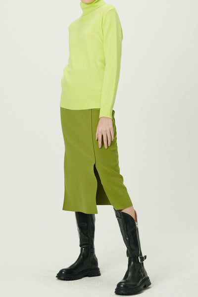 storets.com Melissa Slit Front Stretch Skirt