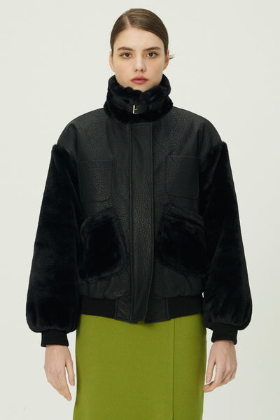 storets.com Oli Faux Fur Aviator Jacket