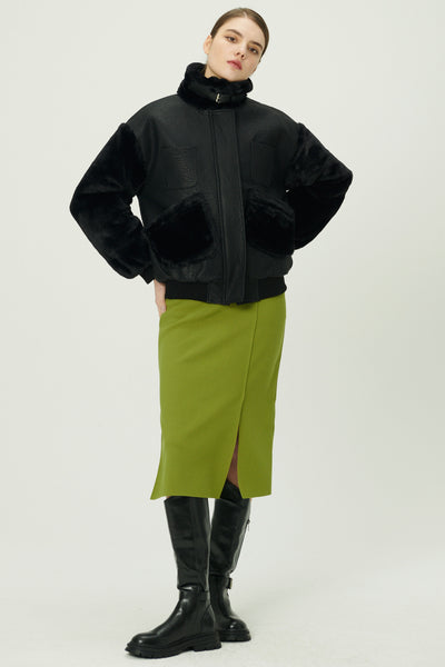 storets.com Oli Faux Fur Aviator Jacket