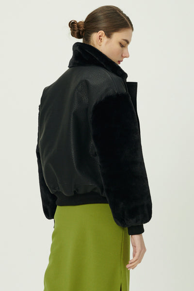storets.com Oli Faux Fur Aviator Jacket