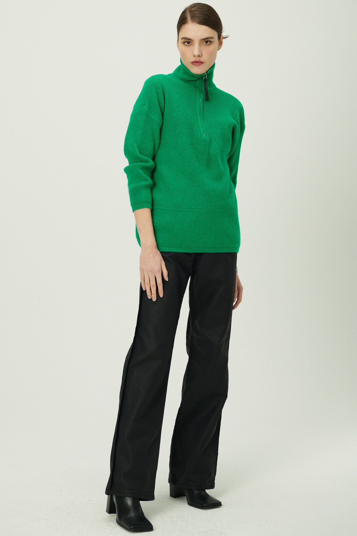 storets.com Aurora Half Zip Sweater/Mini Dress