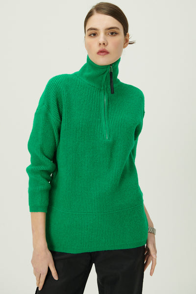 storets.com Aurora Half Zip Sweater/Mini Dress