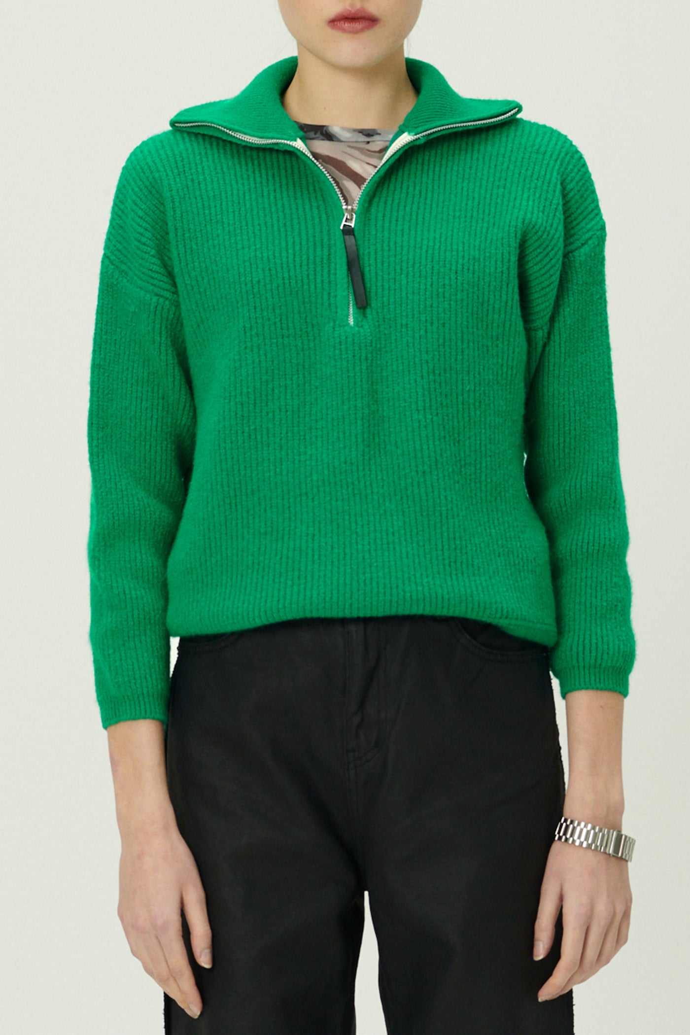 storets.com Aurora Half Zip Sweater/Mini Dress