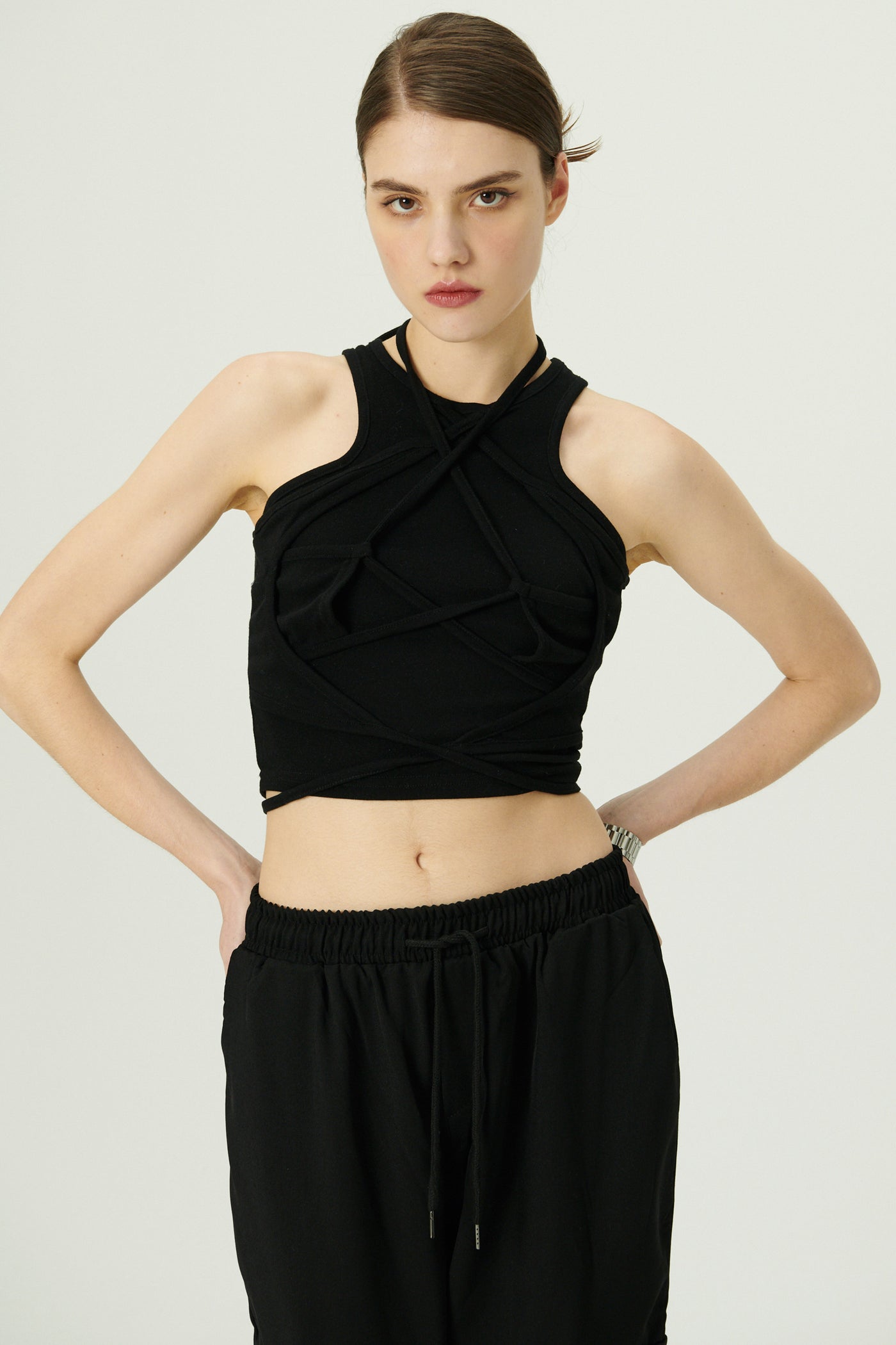 storets.com Helena Lace-up Top and Cardi Set