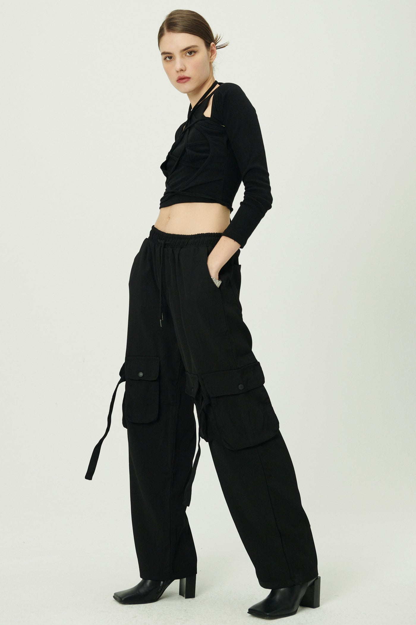 storets.com Sandra Drawstring Utility Cargo Pants