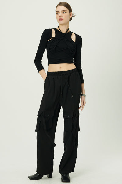 storets.com Helena Lace-up Top and Cardi Set