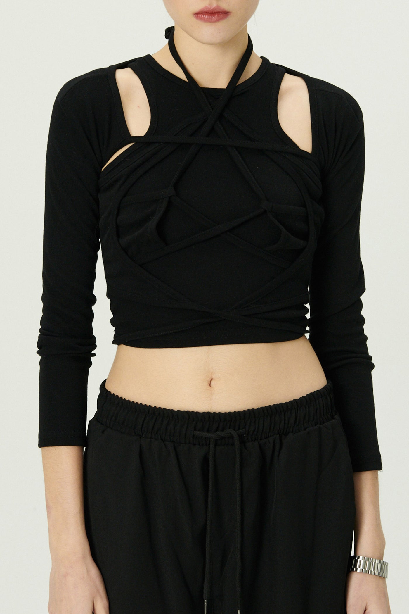 storets.com Helena Lace-up Top and Cardi Set