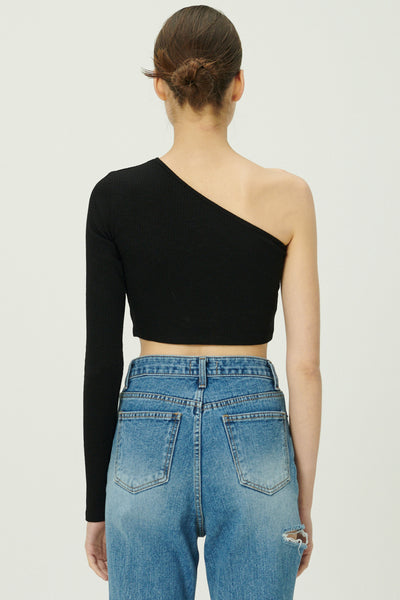 storets.com Valen One Shoulder Crop Top