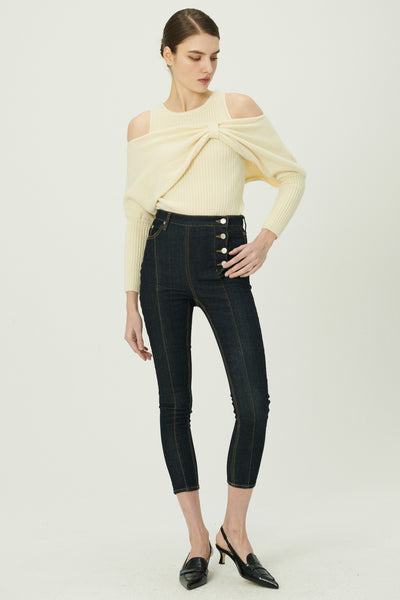 storets.com Cherie Overlay Cold Shoulder Top