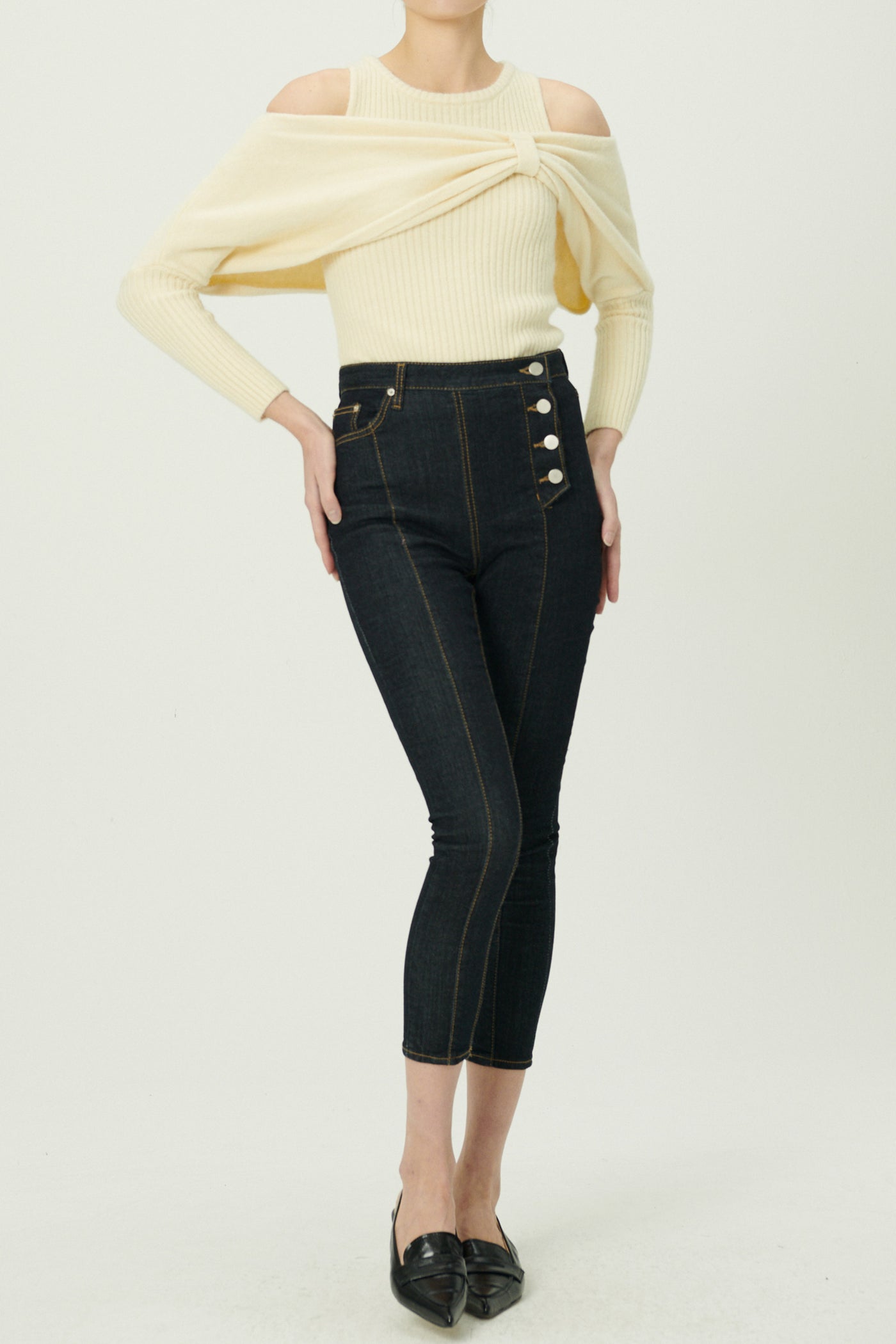 storets.com Riley Side Button Down Skinny Jeans