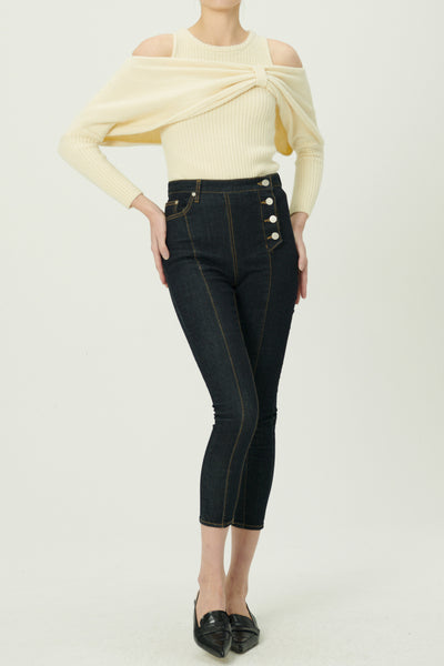 storets.com Riley Side Button Down Skinny Jeans