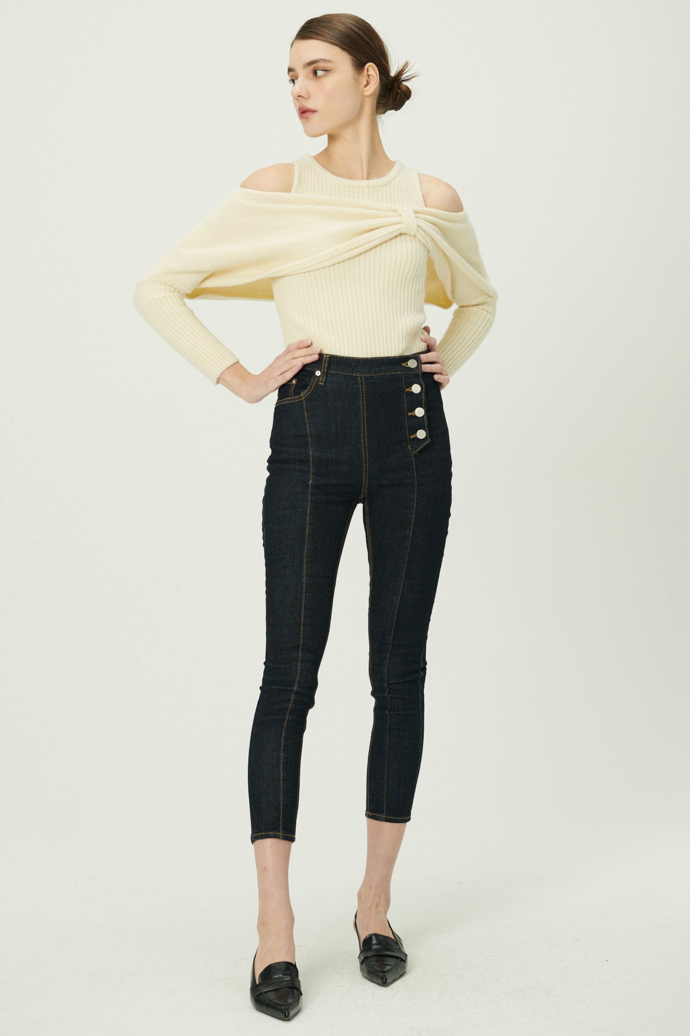 storets.com Riley Side Button Down Skinny Jeans