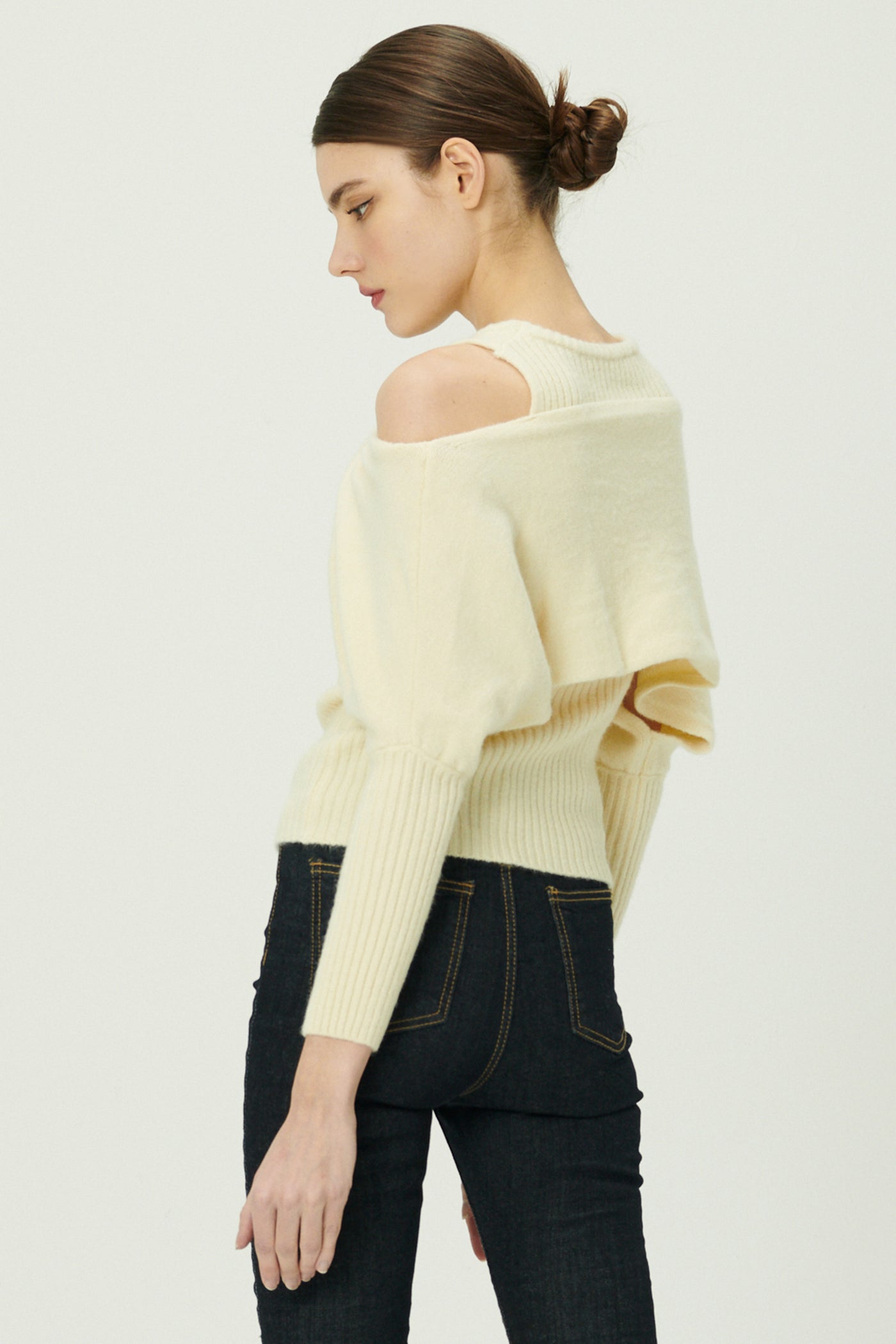 storets.com Cherie Overlay Cold Shoulder Top