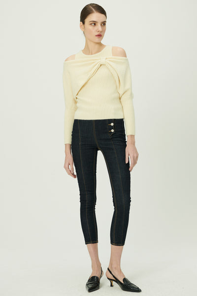 storets.com Cherie Overlay Cold Shoulder Top