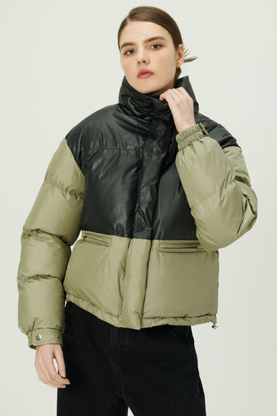 storets.com Joyce Color Block Puffer Coat