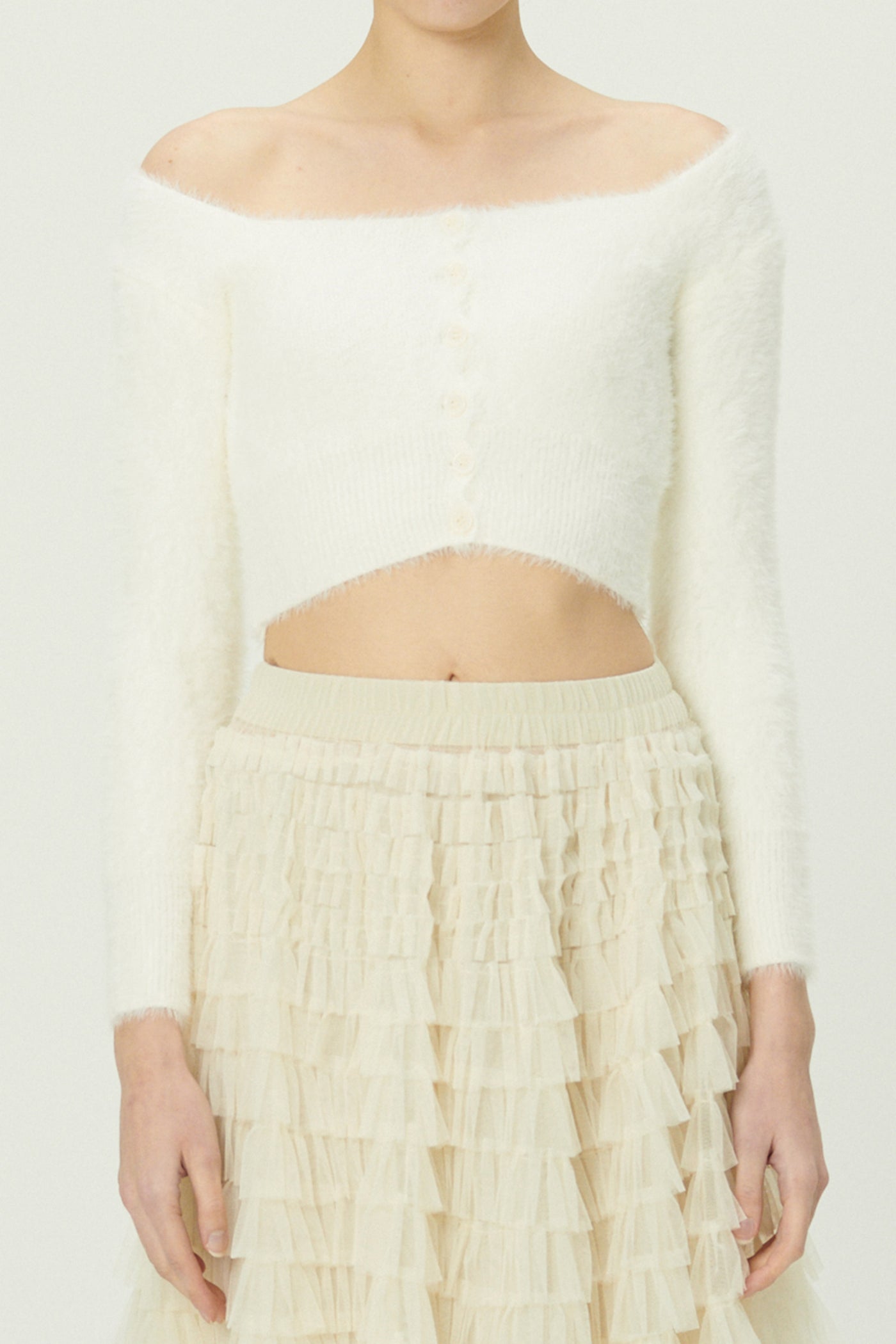 storets.com Carmen Fuzzy Crop Cardigan