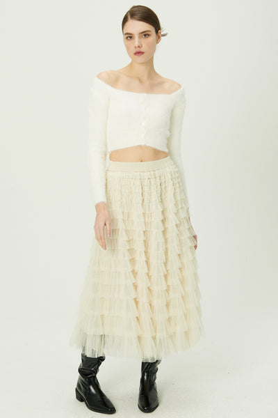 storets.com Carmen Fuzzy Crop Cardigan