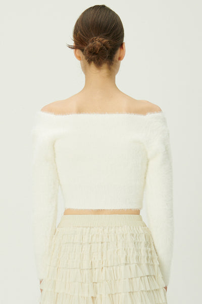 storets.com Carmen Fuzzy Crop Cardigan