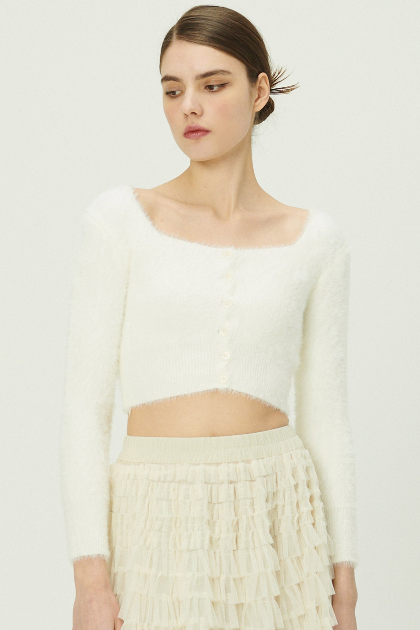 storets.com Carmen Fuzzy Crop Cardigan