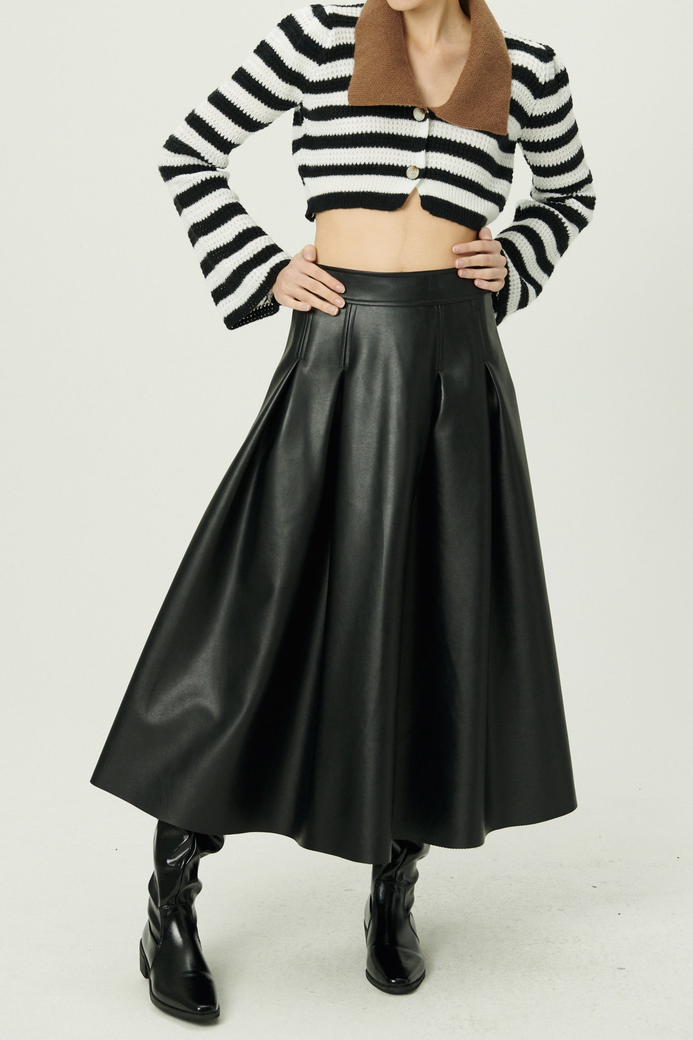 storets.com Patricia Pleather Full Skirt
