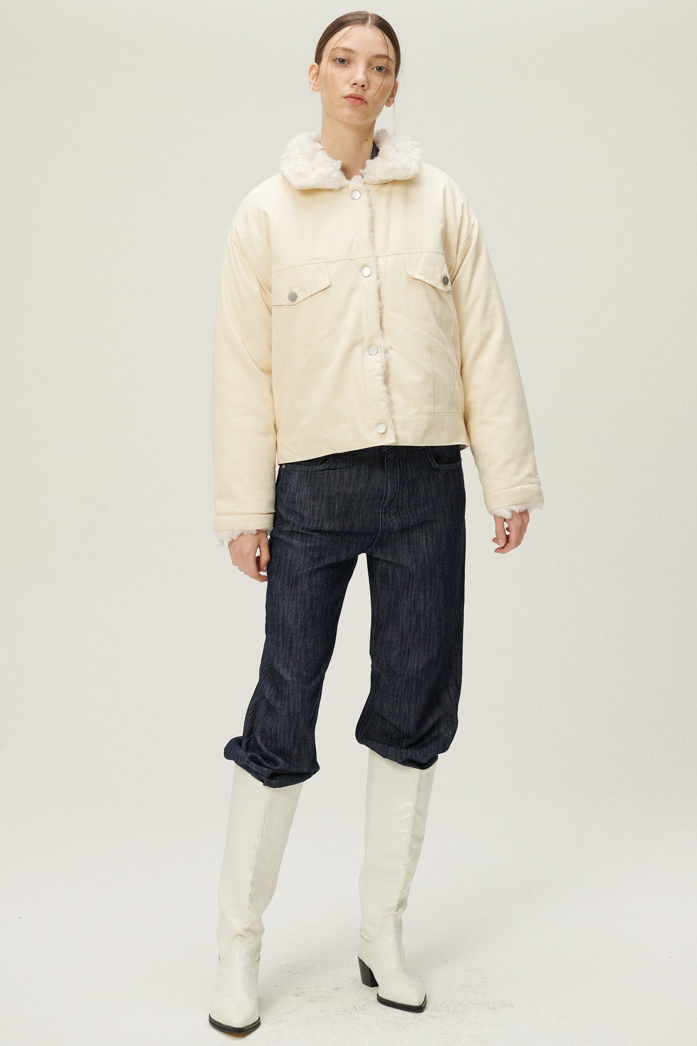 storets.com Emma Sherpa Denim Jacket