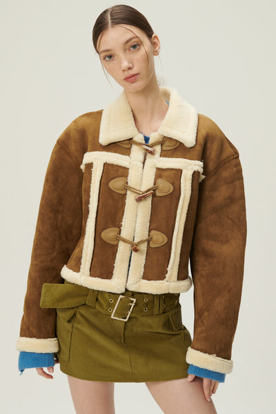 storets.com Helen Duffle Shearling Jacket