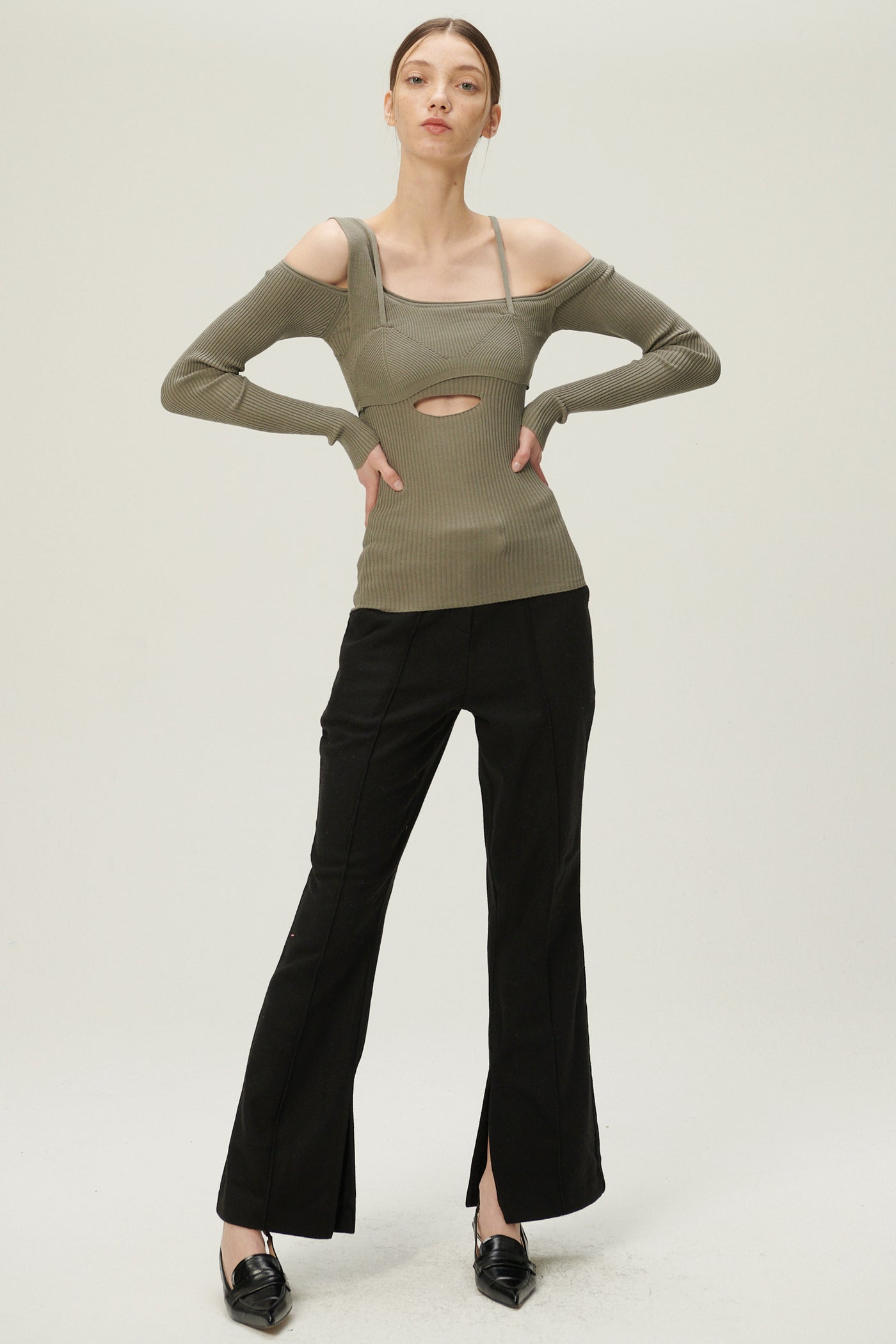 storets.com Arisha Layered Effect Knit Top